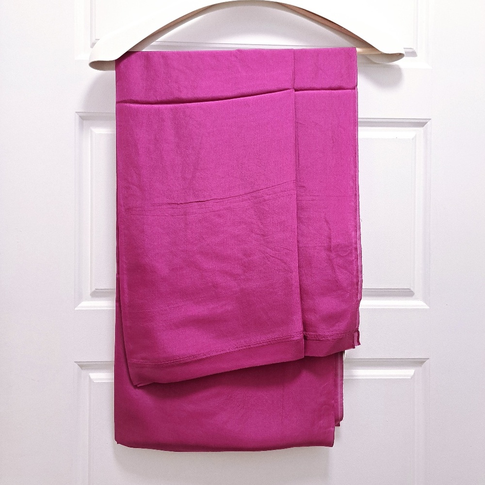 Eileen Fisher Washed Silk Scarf Grape - Picture 3 of 10